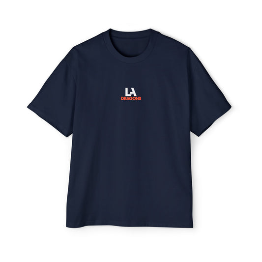 LA Dragons Logo Tee — Men's Oversized Black Graphic T-Shirt