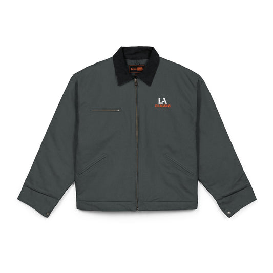 LA Badgers Work Jacket — Insulated Duck Cloth Zip-Up Jacket with Chest Logo