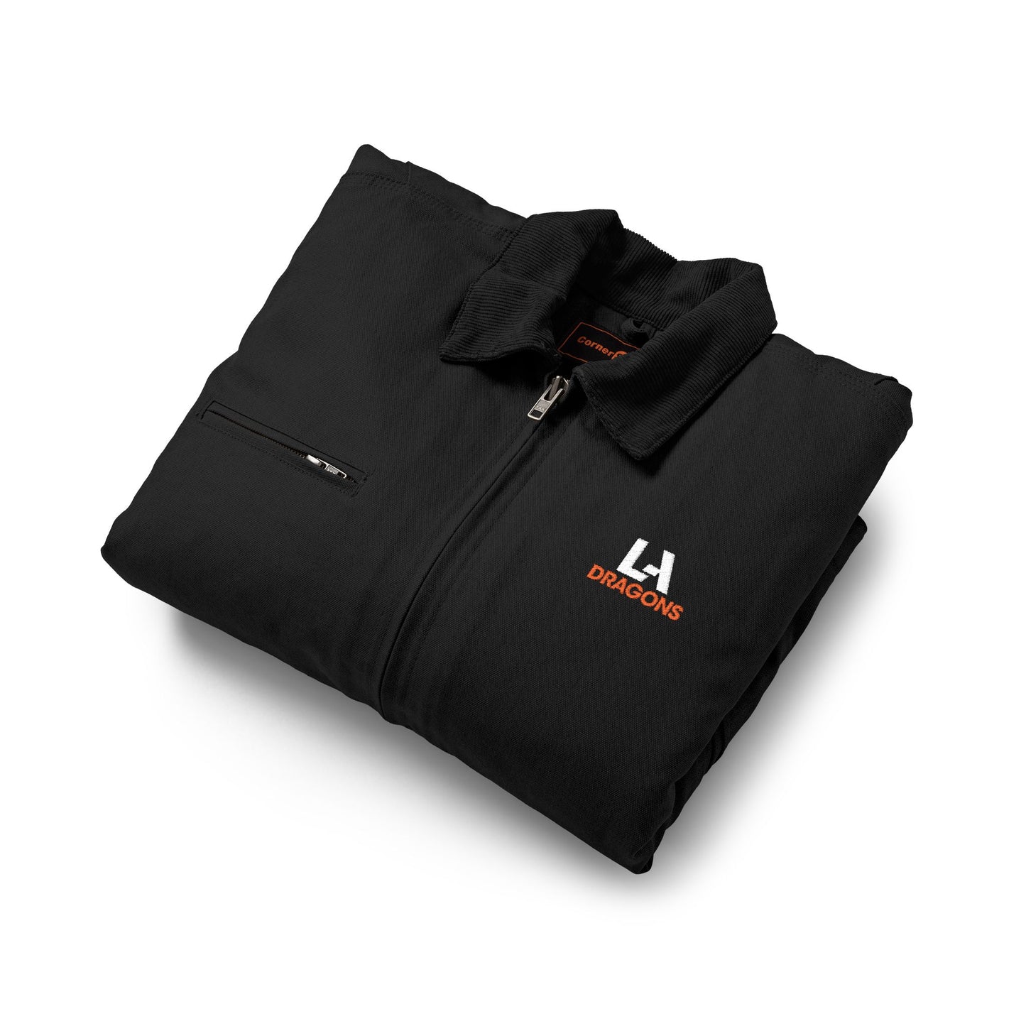 LA Badgers Work Jacket — Insulated Duck Cloth Zip-Up Jacket with Chest Logo