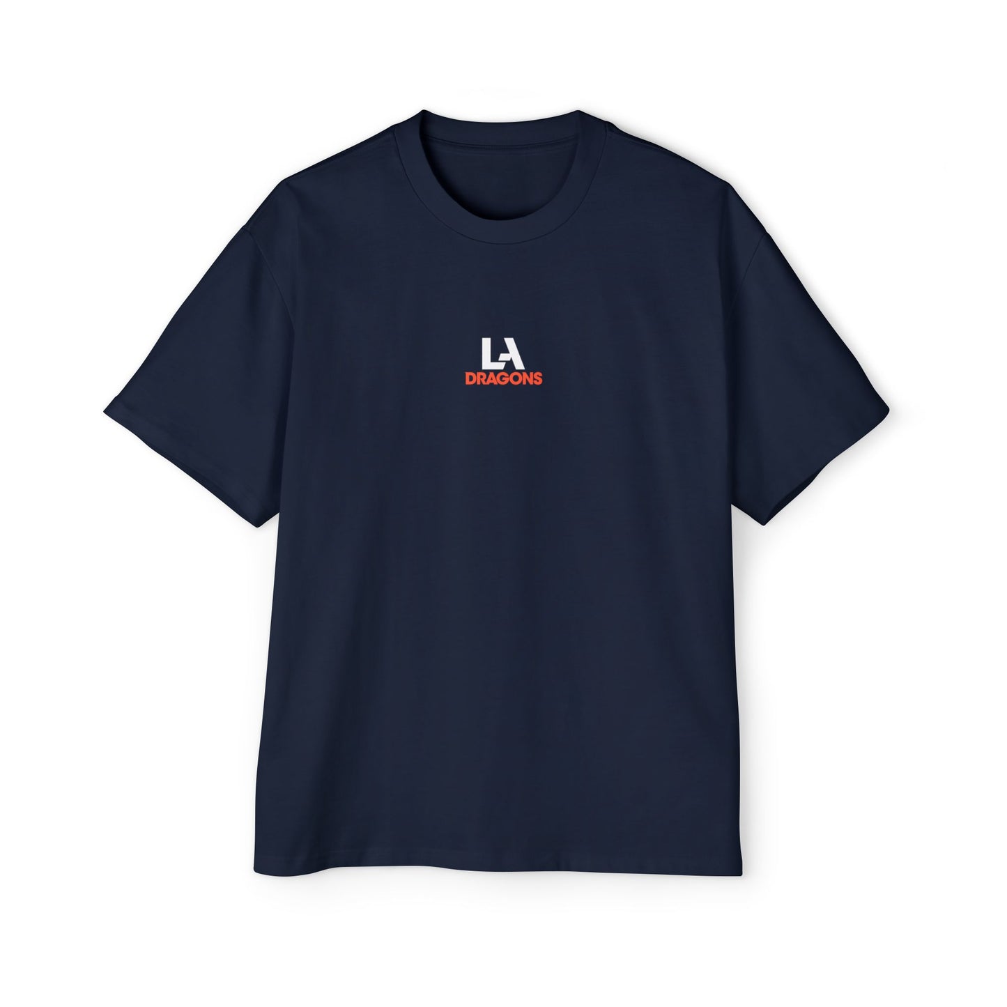 LA Dragons Logo Tee — Men's Oversized Black Graphic T-Shirt