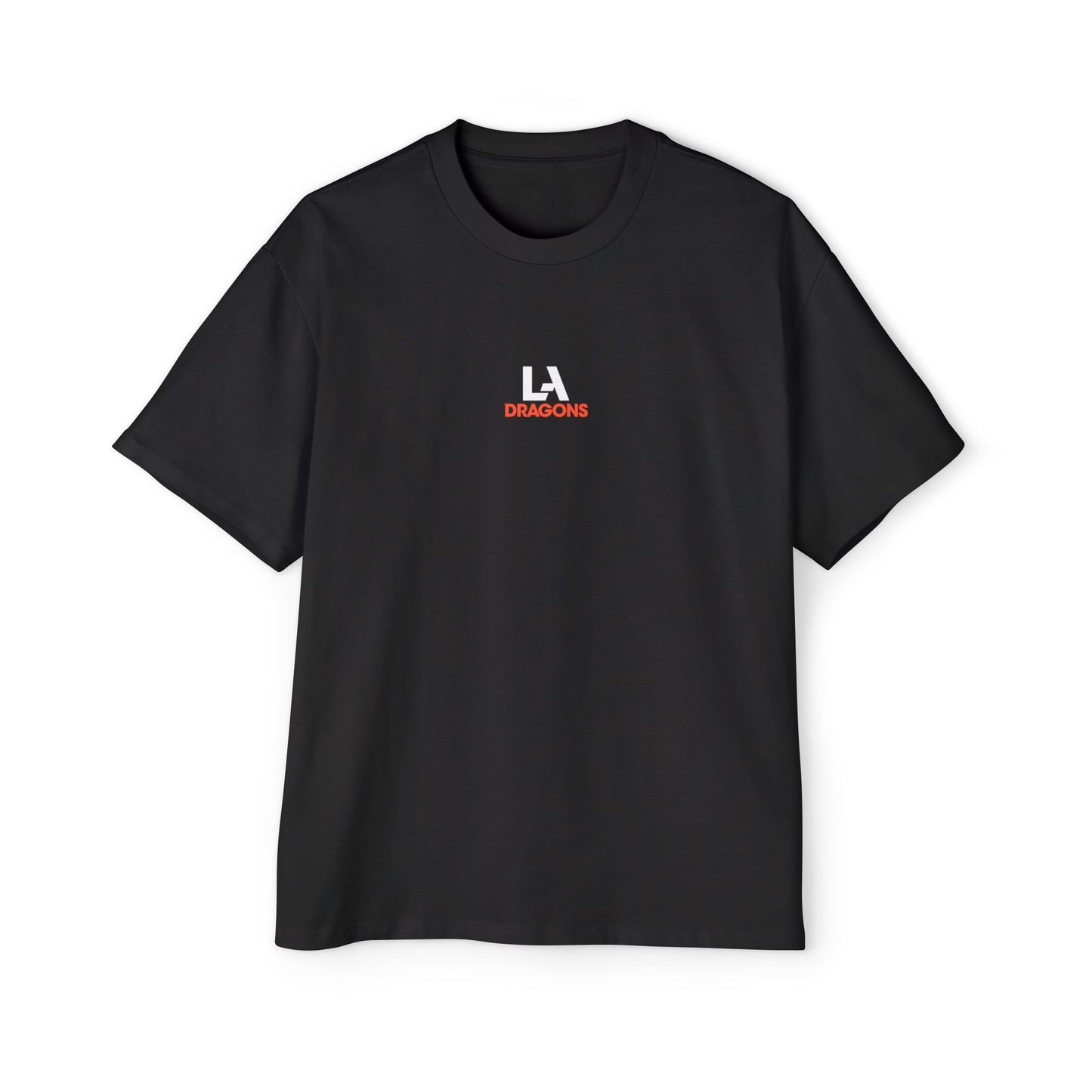 LA Dragons Logo Tee — Men's Oversized Black Graphic T-Shirt