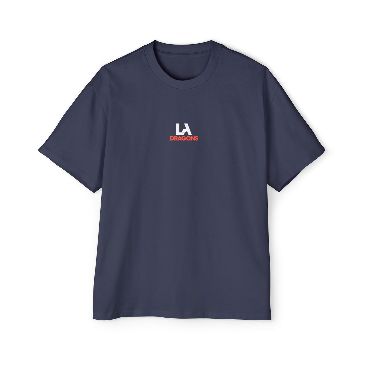 LA Dragons Logo Tee — Men's Oversized Black Graphic T-Shirt