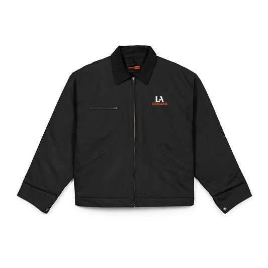 LA Badgers Work Jacket — Insulated Duck Cloth Zip-Up Jacket with Chest Logo